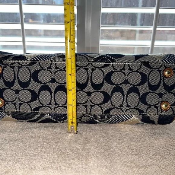 Coach Hampton Jean Turnlock Satchel - B0893-12216 - Picture 5 of 15